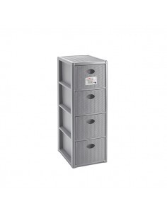 CASSETTIERA 30306 ELEGANCE SLIM 4C GRIGIO su TreG Ingrosso
