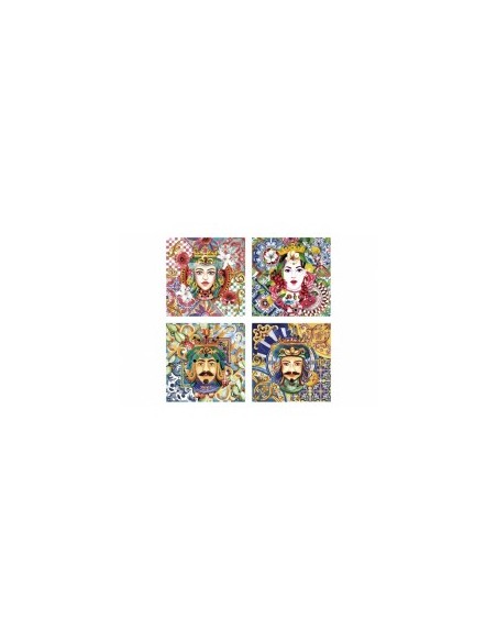QUADRO 73988 OLEOGRAFIA 40X40 ASSORTITO su TreG Ingrosso