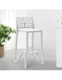 SGABELLO ZEFIRO BIANCO 75CM su TreG Ingrosso