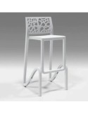 SGABELLO ZEFIRO BIANCO 75CM su TreG Ingrosso