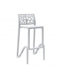 SGABELLO ZEFIRO BIANCO 75CM su TreG Ingrosso