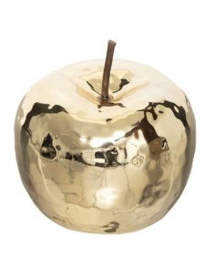 DECORAZIONE MELA 182316 DORATO 12X14CM su TreG Ingrosso
