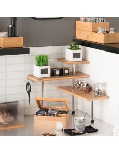MENSOLA CUCINA 111123 BAMBOO CON 4 GANCI su TreG Ingrosso