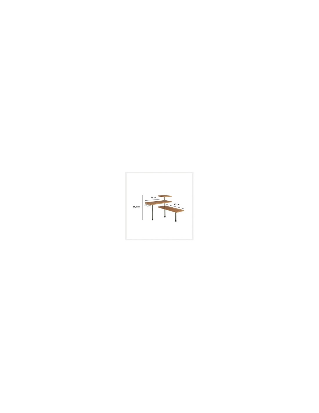 MENSOLA CUCINA 111123 BAMBOO CON 4 GANCI su TreG Ingrosso