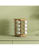 PORTASPEZIE BAMBOO 124572 CON 16 BARATTOLI su TreG Ingrosso