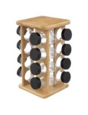 PORTASPEZIE BAMBOO 124572 CON 16 BARATTOLI su TreG Ingrosso