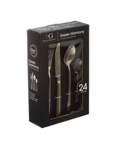 SERVIZIO 24 POSATE 173746 GREEN HARMONY su TreG Ingrosso