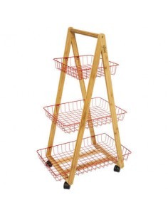CARRELLO 174682E 3P BAMBOO/ROSA su TreG Ingrosso