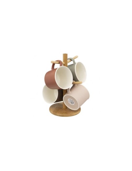SET 4 TAZZE 176983 CON STAND BAMBOO su TreG Ingrosso