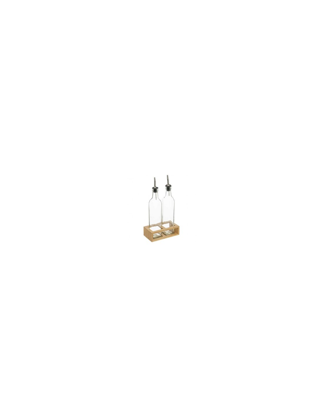 SET 2 BOTTIGLIE 181823 OLIO/ACETO CON VASSOIO su TreG Ingrosso
