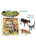 GEO NATURE 70306 CONF 14 ANIMALI FATTORIA CON POSTER su TreG Ingrosso