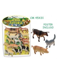 GEO NATURE 70306 CONF 14 ANIMALI FATTORIA CON POSTER su TreG Ingrosso