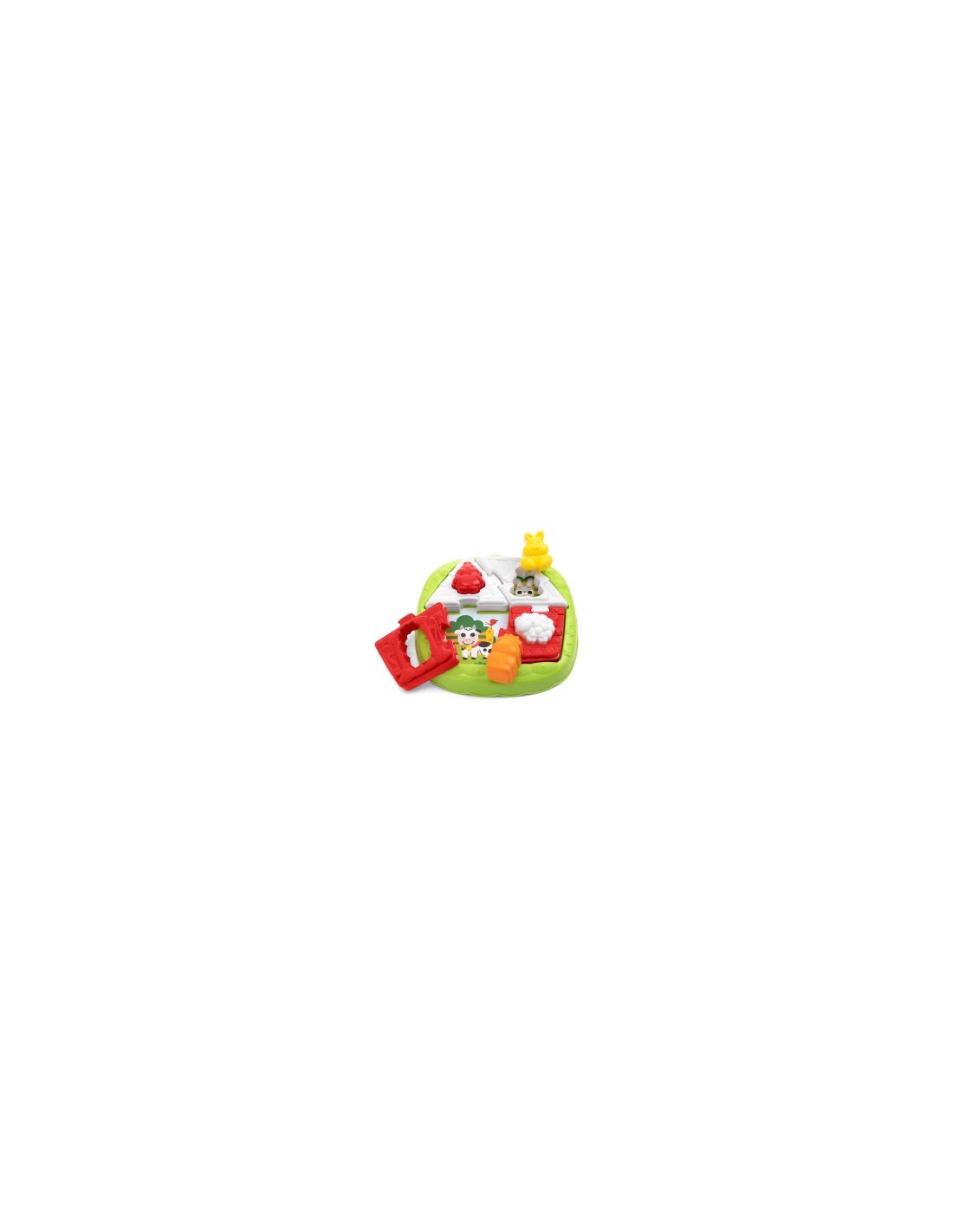 Chicco Puzzle della Fattoria 2in1 - Gioco Educativo con Forme Incastro e Puzzle per Bambini 10 Mesi - 3 Anni