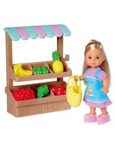 EVI 105733563 BAMBOLA CON BANCO FRUTTA su TreG Ingrosso