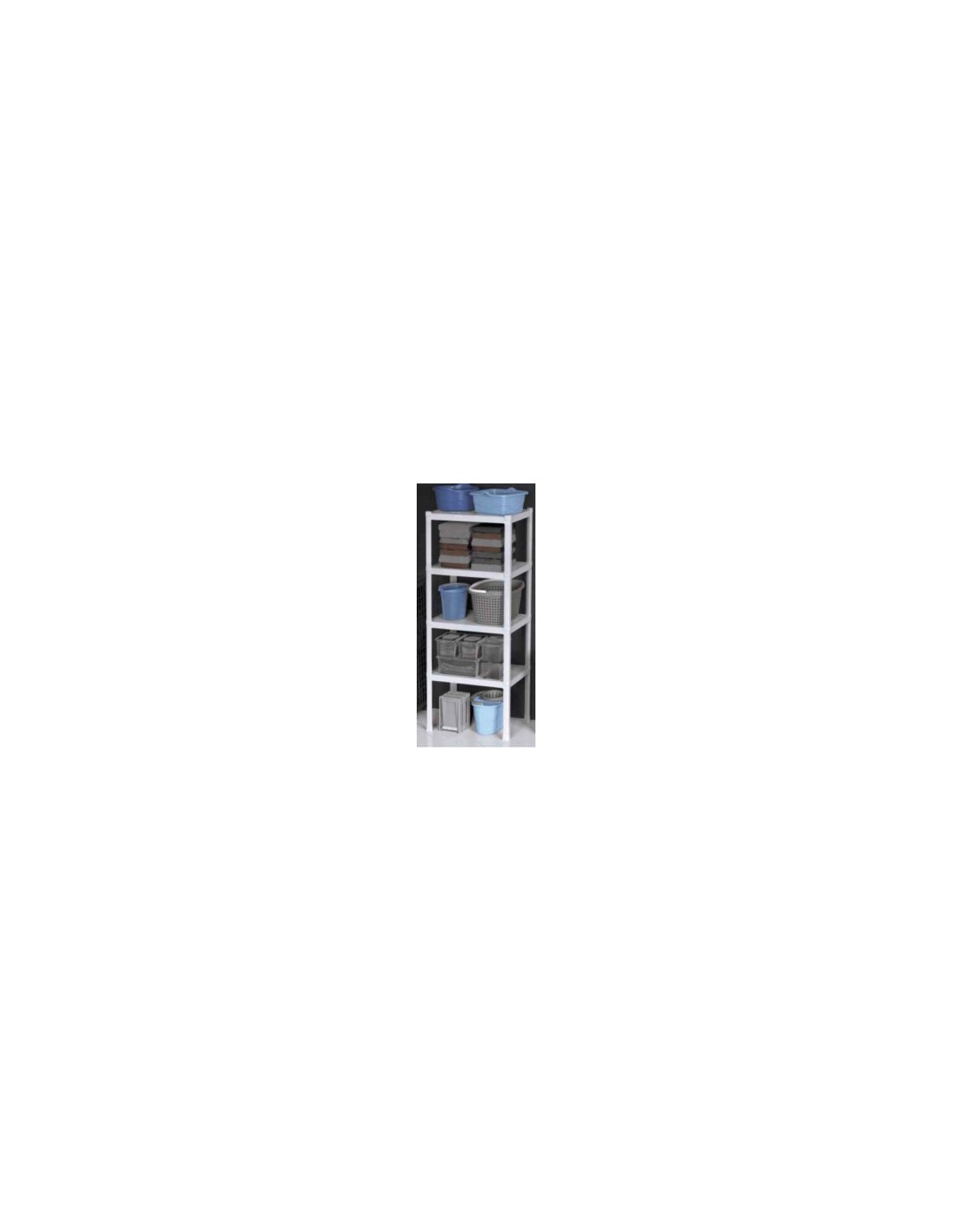 SCAFFALE 60025 BIANCO 4P 75X60X187CM su TreG Ingrosso
