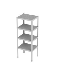 SCAFFALE 60026 SABBIA 4P 75X60X187CM su TreG Ingrosso