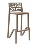SGABELLO ZEFIRO TORTORA 75CM su TreG Ingrosso