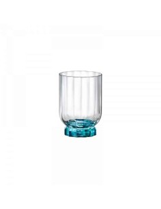 FLORIAN CONFEZIONE 6 BICCHIERI ROCKS LUCENT BLUE 30CL BORMIOLI ROCC...