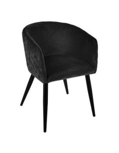 POLTRONA 157153F MARLO VELLUTO NERO su TreG Ingrosso