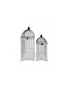 LANTERNA 72138 1 MIS PORTACANDELA BAMBOO/METALLO 20X20X49CM su TreG...