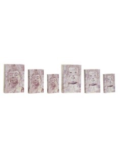 SCATOLA LIBRO LD187461 3 MIS BUDDHA MDF 21X7X30 su TreG Ingrosso
