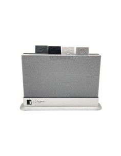 SET 4 TAGLIERI 29X22,5CM CON SUPPORTO su TreG Ingrosso