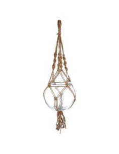 CACHEPOT 145106 18CM VETRO CON CORDA 16CM su TreG Ingrosso