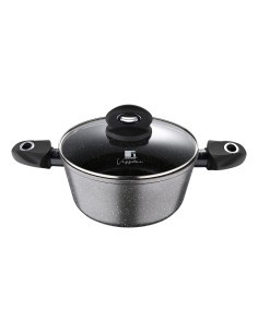 CASSERUOLA ALLUMINIO 22CM C/COPERCHIO INDUZIONE su TreG Ingrosso