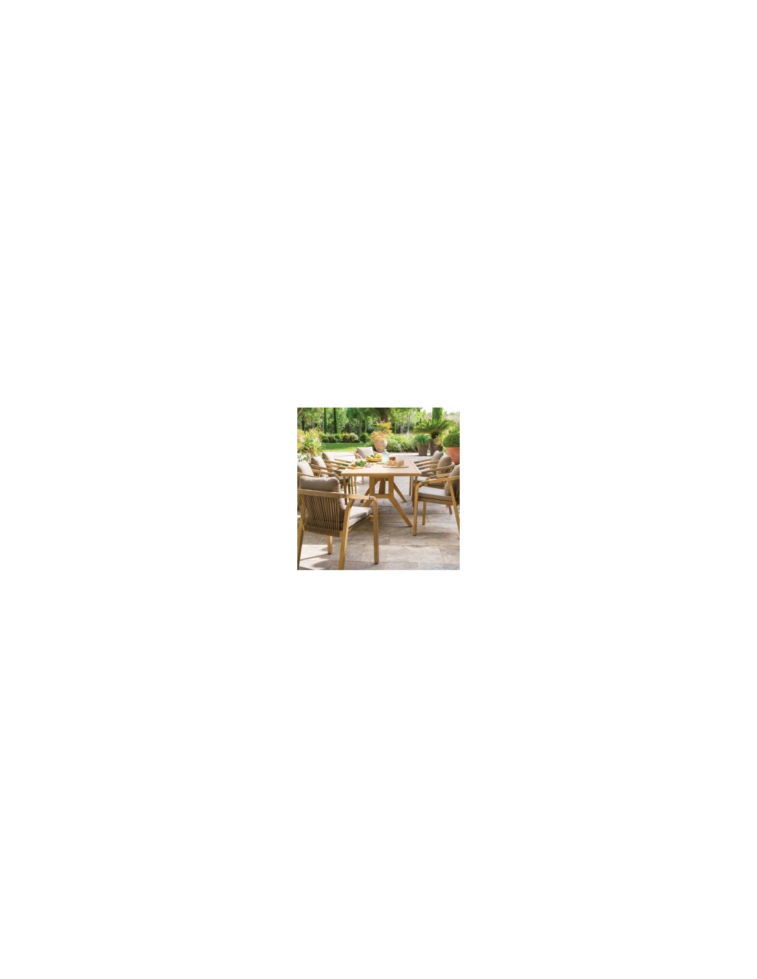 TAVOLO 171145 PAPUASIA 220X100X75CM LEGNO su TreG Ingrosso