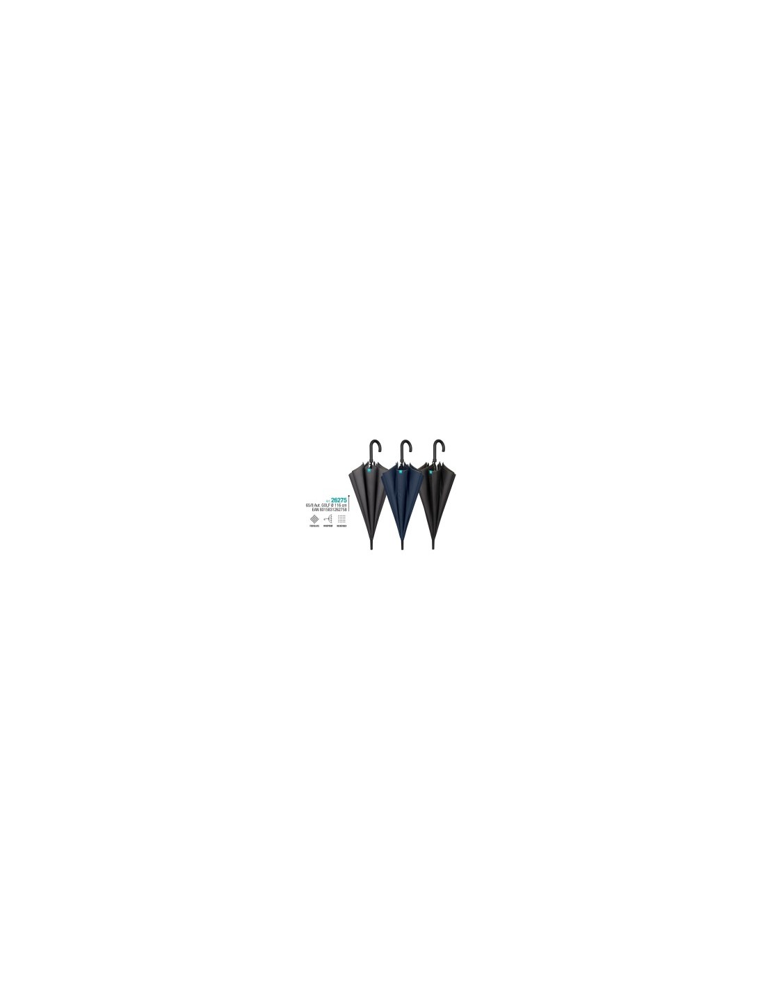 26275 OMBRELLO UOMO GOLF 65CM AUTOMATICO TINTA UNITA su TreG Ingrosso