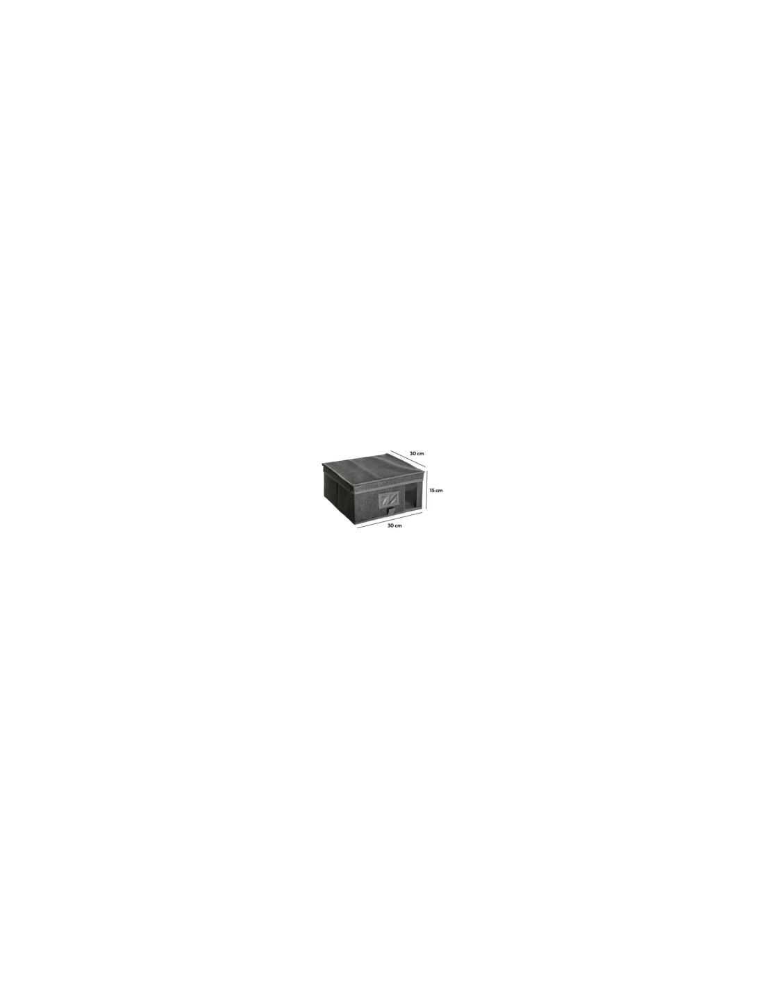 PORTAOGGETTI 138894C 30X30X15CM GRIGIO su TreG Ingrosso