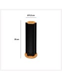 PORTACAPSULE 179671 BAMBOO/METALLO 35CM NERO su TreG Ingrosso