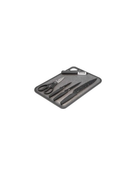 SET UTENSILI CUCINA 5 PEZZI CON TAGLIERE 179737 su TreG Ingrosso