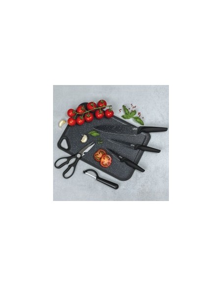 SET UTENSILI CUCINA 5 PEZZI CON TAGLIERE 179737 su TreG Ingrosso