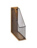 PORTARIVISTE 181245 METALLO/BAMBOO 9X27X33CM su TreG Ingrosso