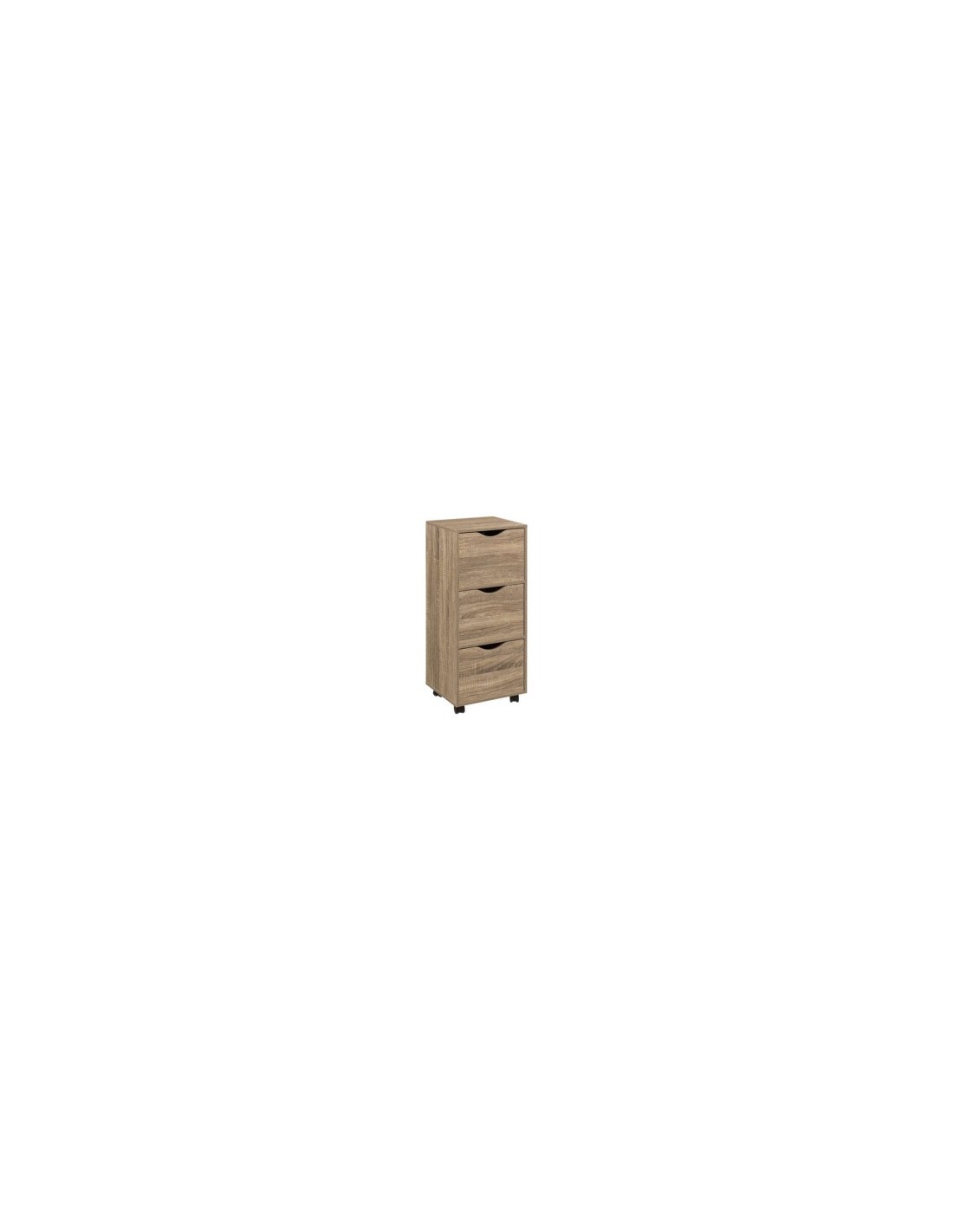 CASSETTIERA 181284 3 CASSETTI MDF 33X29X80CM NATURALE su TreG Ingrosso