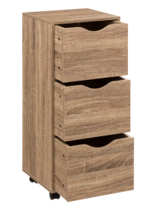 CASSETTIERA 181284 3 CASSETTI MDF 33X29X80CM NATURALE su TreG Ingrosso