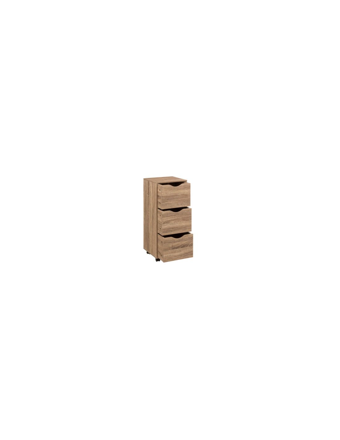 CASSETTIERA 181284 3 CASSETTI MDF 33X29X80CM NATURALE su TreG Ingrosso