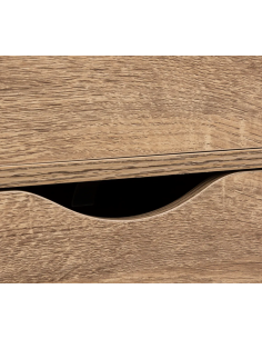 CASSETTIERA 181284 3 CASSETTI MDF 33X29X80CM NATURALE su TreG Ingrosso