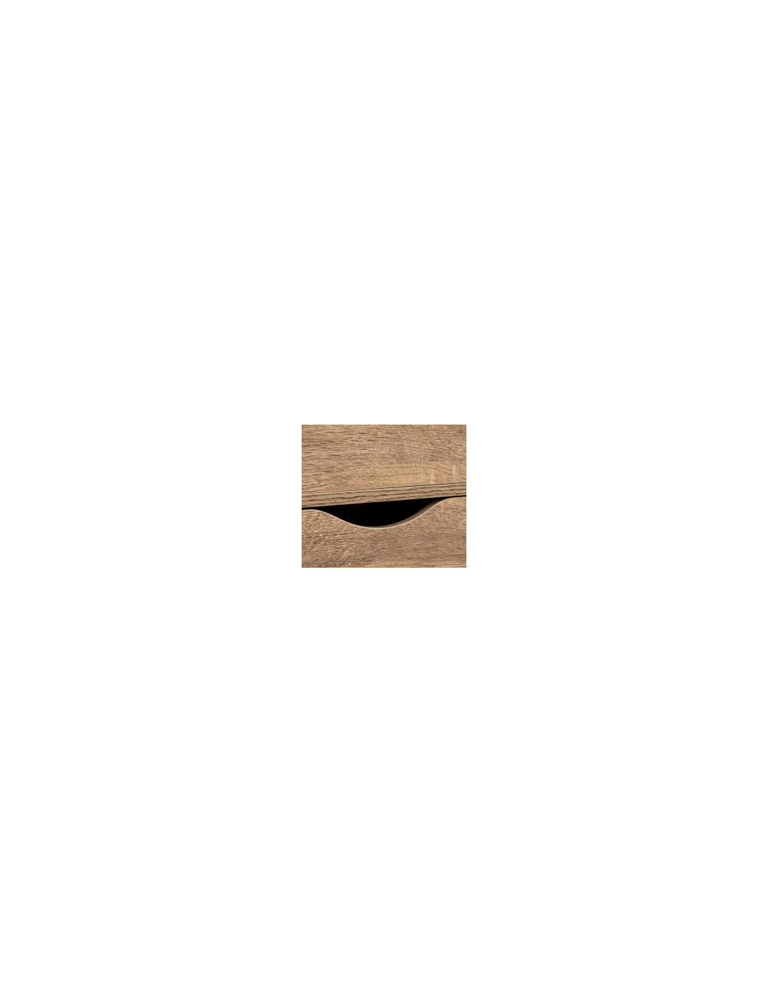 CASSETTIERA 181284 3 CASSETTI MDF 33X29X80CM NATURALE su TreG Ingrosso