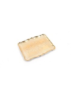 VASSOIO BELLE EPOQUE FOGLIA ORO 30X23CM su TreG Ingrosso