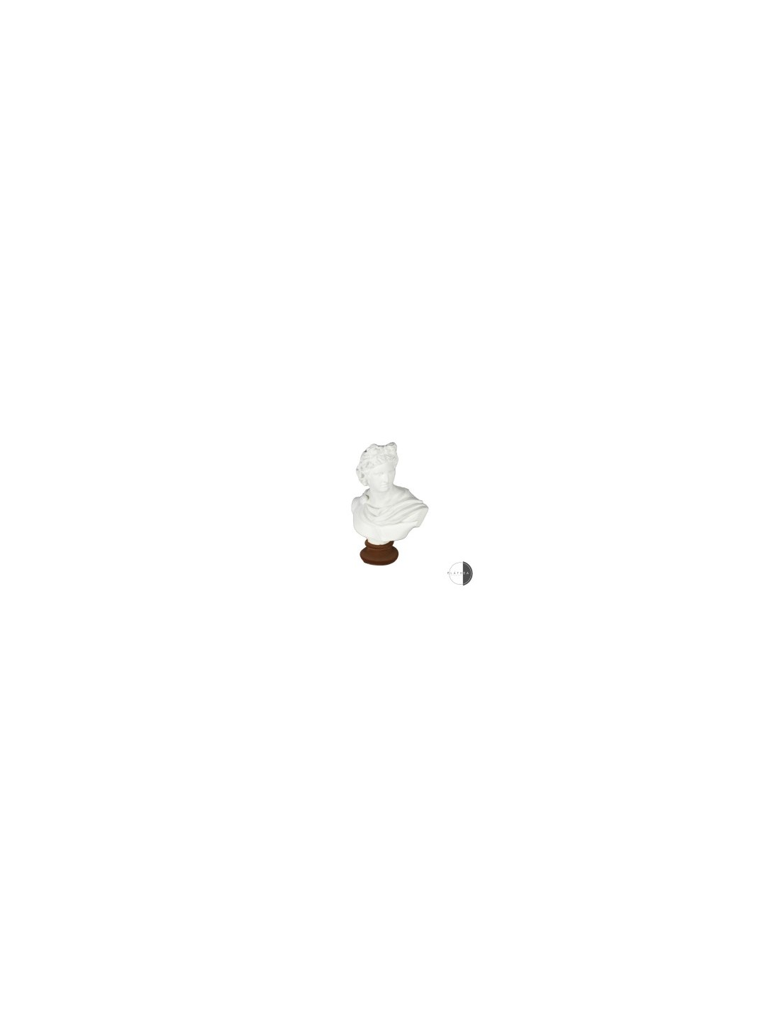 MEZZO BUSTO BIANCO PORTAFIORE H15CM RESINA