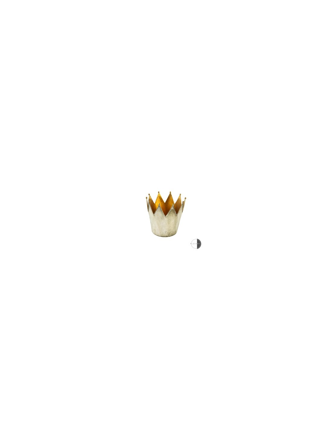 CORONA ARGENTO/ORO D16X15CM METALLO su TreG Ingrosso
