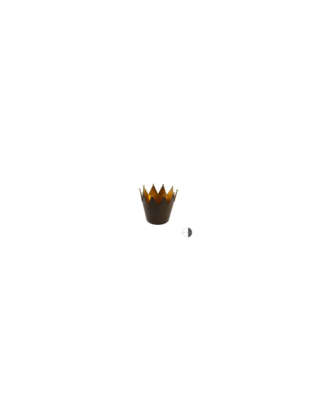 CORONA RUGGINE/ORO D16X15CM METALLO su TreG Ingrosso