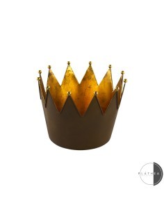 CORONA RUGGINE/ORO D20X20CM METALLO su TreG Ingrosso