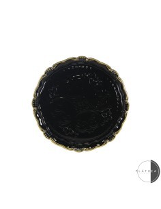 SOTTOPIATTO NERO D33CM PVC su TreG Ingrosso