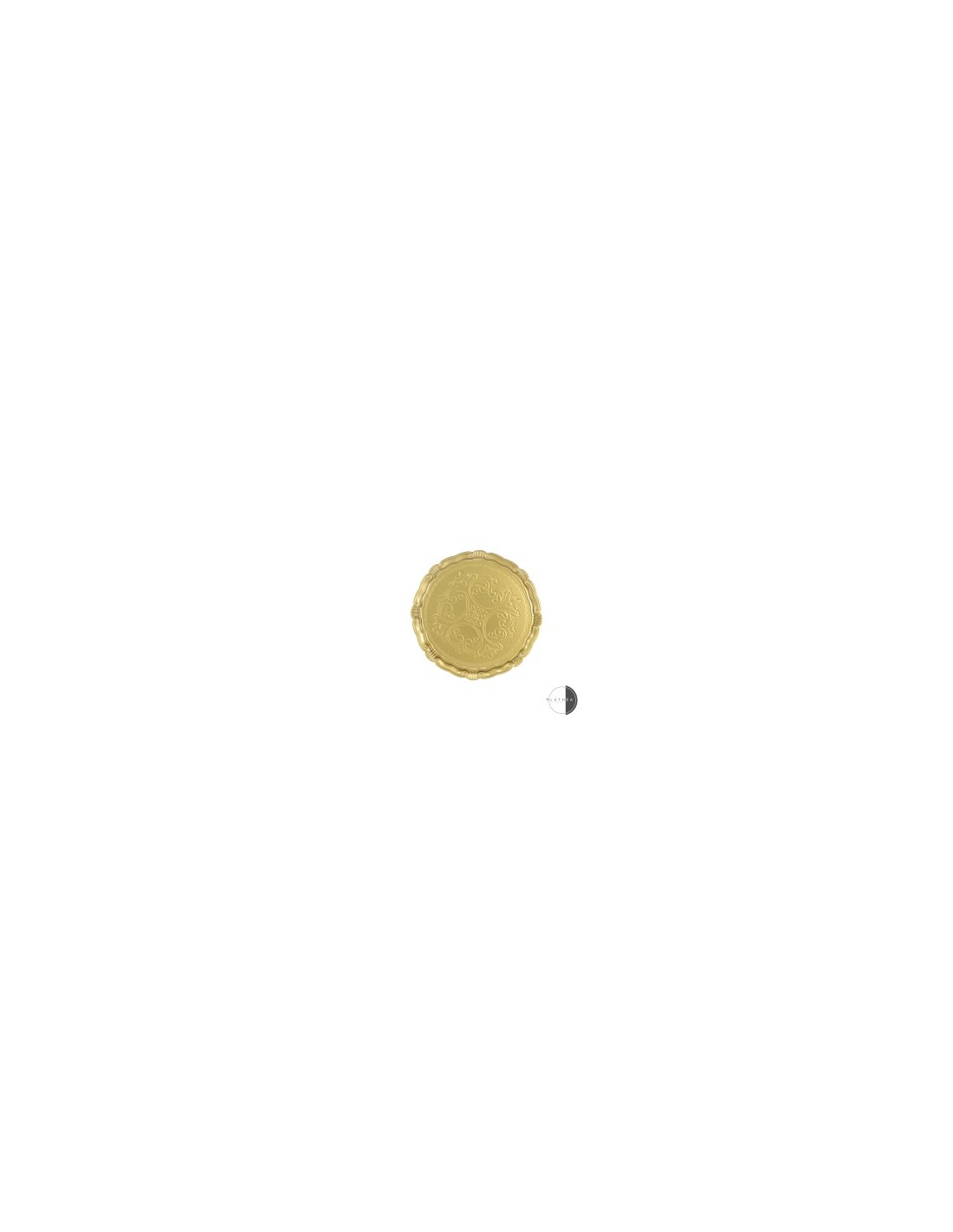 SOTTOPIATTO ORO D33CM PVC su TreG Ingrosso