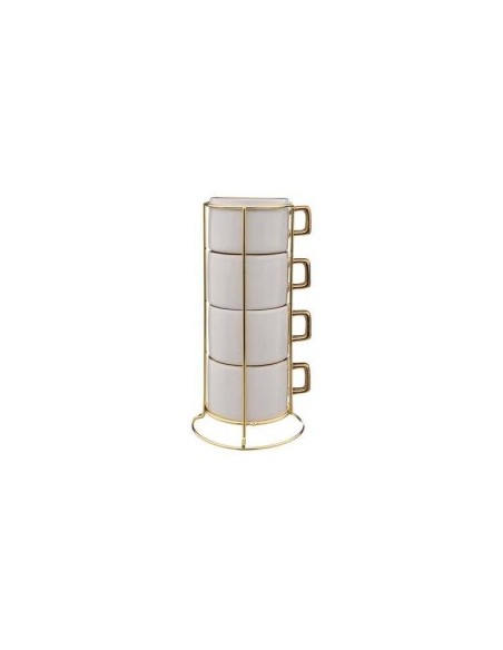 SET 4 TAZZE 188832 ARYA 17CL SUPPORTO METALLO su TreG Ingrosso