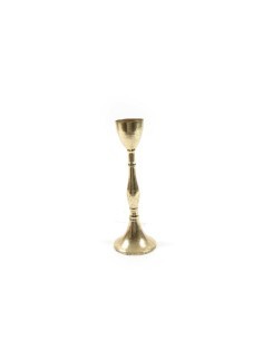 PORTACANDELA 1P METALLO ORO 28,5X10CM su TreG Ingrosso