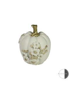 ZUCCA AVORIO DECORATA D9X11CM RESINA su TreG Ingrosso